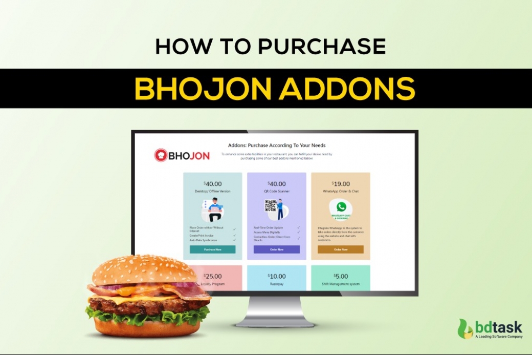 How to purchase Bhojon Addons